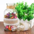 Miniatyrbild 4 av 4: TD® naturligt säckvävsband med spetsdekorationer för bröllopsfest, även DIY - Kit med 9 rullar