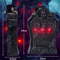 Miniatyrbild 3 av 4: TD® Gravstenornament att lyfta 26*9.5*39cm Ljusdesign Lyftdekoration för gravstenar till Halloween