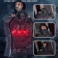 Miniatyrbild 4 av 4: TD® Gravstenornament att lyfta 26*9.5*39cm Ljusdesign Lyftdekoration för gravstenar till Halloween