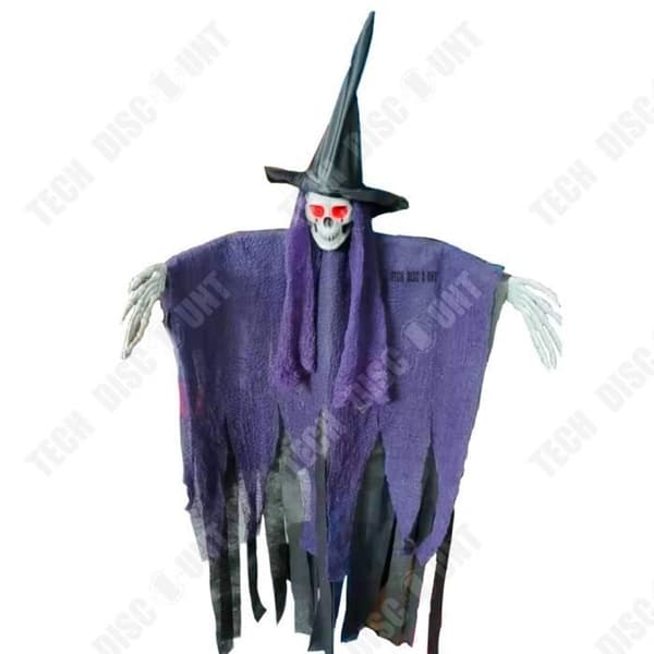 TD® Thriller Ghost Pendant, knepig skräckleksak för Halloween, spökhusdekoration, hängande skelett