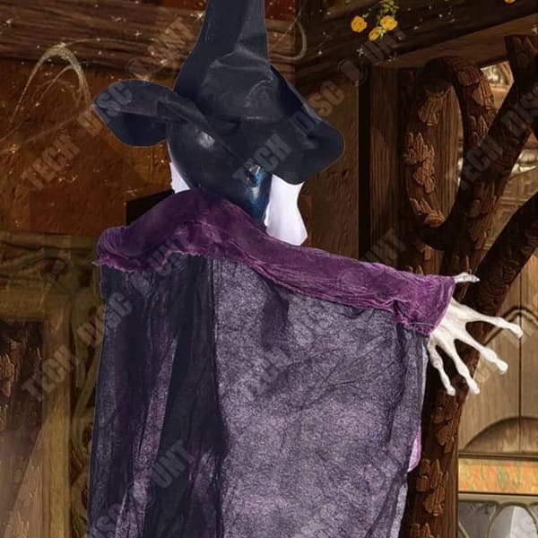 TD® Halloween Witch Hanging Ghost 67*133 cm Sceninställning Ansiktssimulering Lämplig för Halloween-dekoration