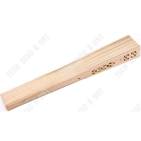TD® Set med 10 träfläktar Tillbehör Kvinnor Snygg Modern Trend Asiatisk Gör Vindkvällar Tyg Bambu Stora fester