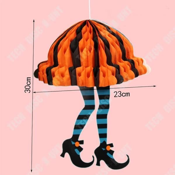 TD® Halloween Dekorationspapper Hängande 3st 19*30cm Skräckdekoration Vikbar för förvaring Lämplig för Halloween