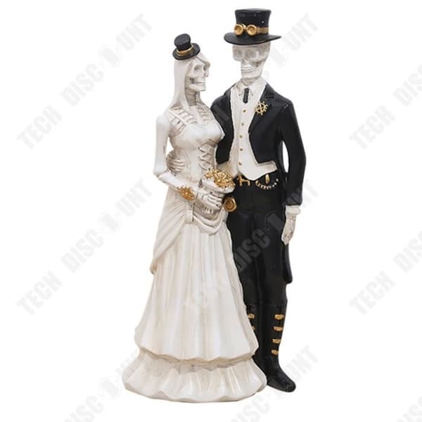 TD® Halloween Skeleton Ornament 13*28cm Fint hantverk Bröllopsskelett Lämpligt för Halloween-dekoration