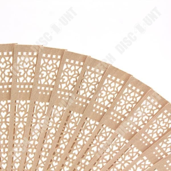 TD® 9-tums enfärgad Kemu Fläkt Xiangyang Kvinnlig Fläkt Doftande Trä Fläkt Craft Flower Fan Show Dans Fläkt