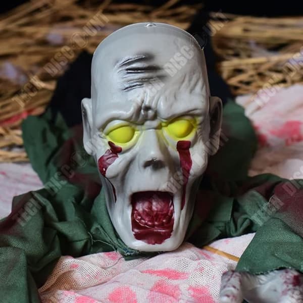 TD® Halloween Skräckprydnad 110*30*20CM Realistiskt ansikte Spökhus-scendekoration Lämplig för Halloween-dekoration