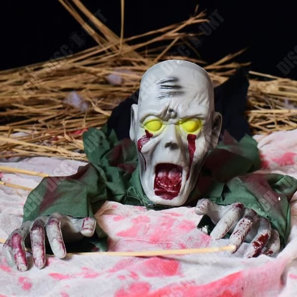 TD® Halloween Skräckprydnad 110*30*20CM Realistiskt ansikte Spökhus-scendekoration Lämplig för Halloween-dekoration