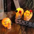 Miniatyrbild 4 av 4: TD® Halloween skull decoration 3pcs Luminous design Scary ambient decoration Suitable for Halloween decoration