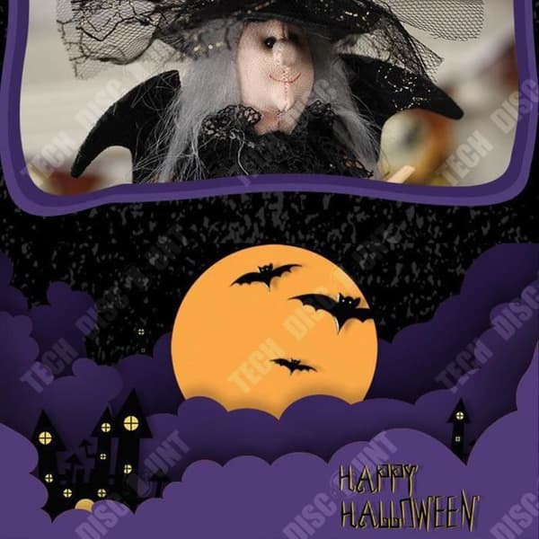 TD® Halloween-dekorationer Festival Spöke Häxdocka Trädtopp Stjärna Skrivbordsdekoration Docka Figurer Ornament