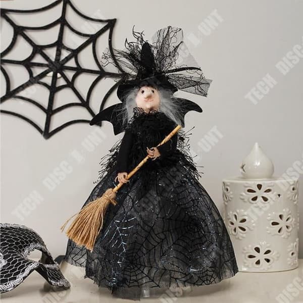 TD® Halloween-dekorationer Festival Spöke Häxdocka Trädtopp Stjärna Skrivbordsdekoration Docka Figurer Ornament
