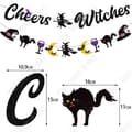 Miniatyrbild 2 av 4: TD® Halloween dekoration häxa fest dekoration halloween fest dra flagga banner set spider boo ballong