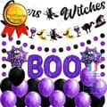 Miniatyrbild 1 av 4: TD® Halloween dekoration häxa fest dekoration halloween fest dra flagga banner set spider boo ballong