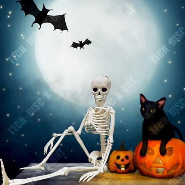 TD® Halloween dekoration halloween Skelett Skelett 40cm Simulering Mänskligt plastskelett Scenarrangemang Rekvisita