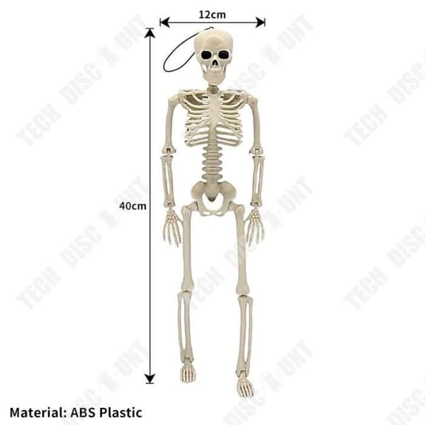 TD® Halloween dekoration halloween Skelett Skelett 40cm Simulering Mänskligt plastskelett Scenarrangemang Rekvisita