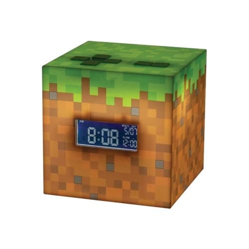 Minecraft - väckarklocka - block - elektronisk - skrivbord