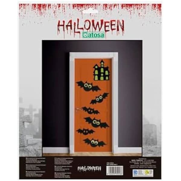 Festdekoration - BigBuy Home - Halloween Bat - 7 delar - Flerfärgad - 24,02 x 27,43 x 37,96 cm