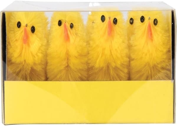 'P'TIT Clown re23841, 12-pack mini kycklingar 4cm Påskdekoration'