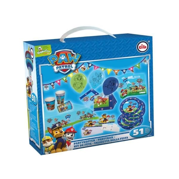 Festuppsättning - Paw Patrol - Tib - 51 delar - Blå - För barn - Bästa dekoration för födelsedag