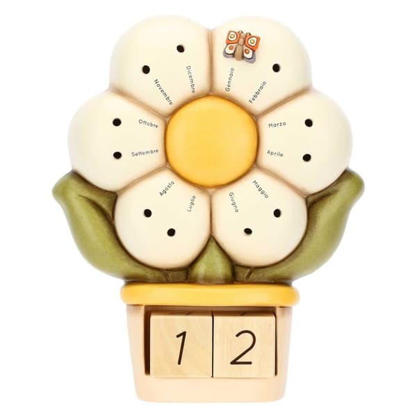 Thun - C3159H90 - Kalender med Marguerite och Fjäril Ella i keramik Country
