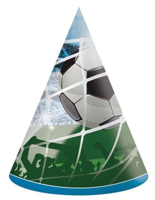 Procos - PR93749 - Konformade pappersmössor för fotbolls- och sportfans, FSC, 6 stycken