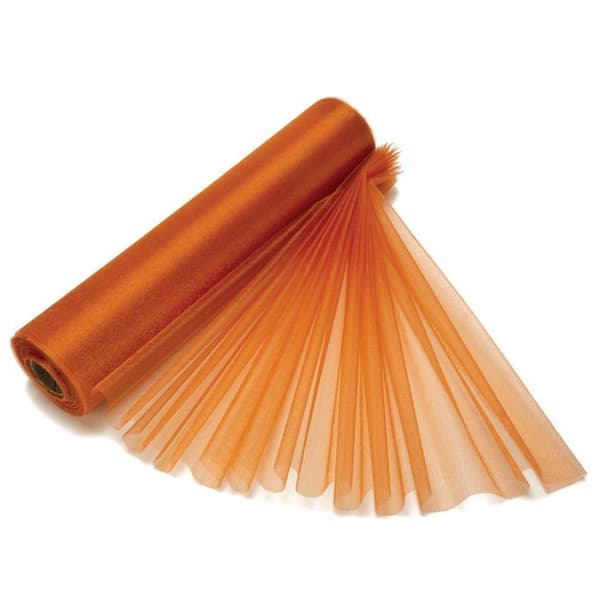Tulle - knut - band - snöre Trimningsbutik - SNWORGNZ-ORANGE-29CM