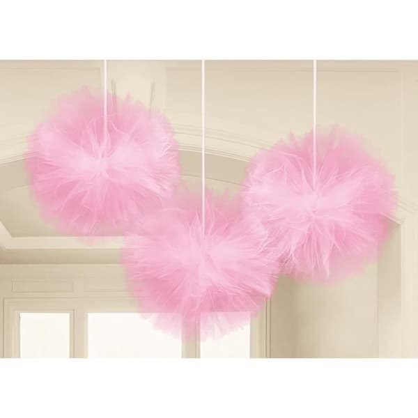 Amscan set av festdekoration i rosa tulle 3 delar