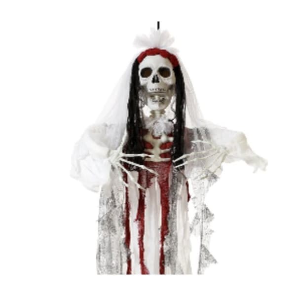 Halloweendekorationer Brudlik Skelett 160 x 116 cm
