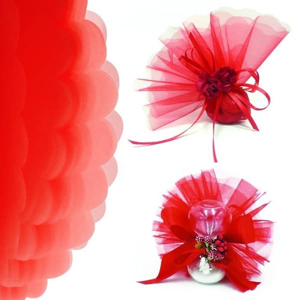 Tyll - rosett - band - garn Decoraparty - DP-A66327J