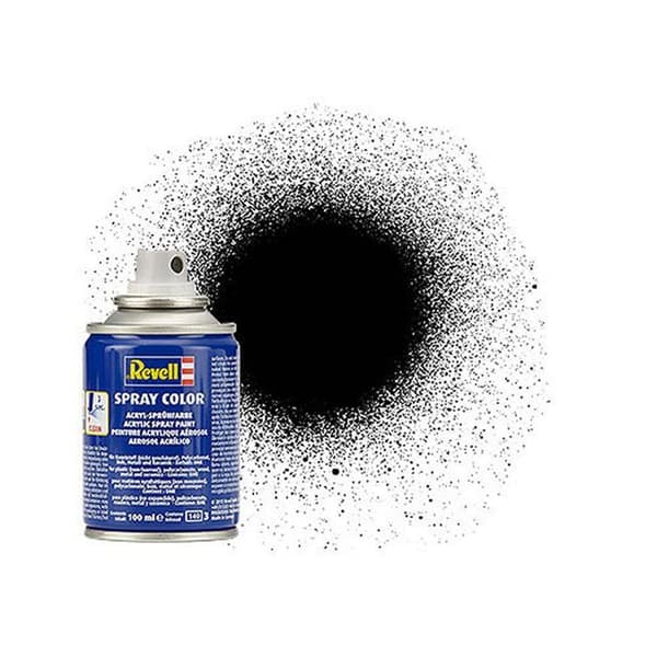100 ml spray: Satinsvart