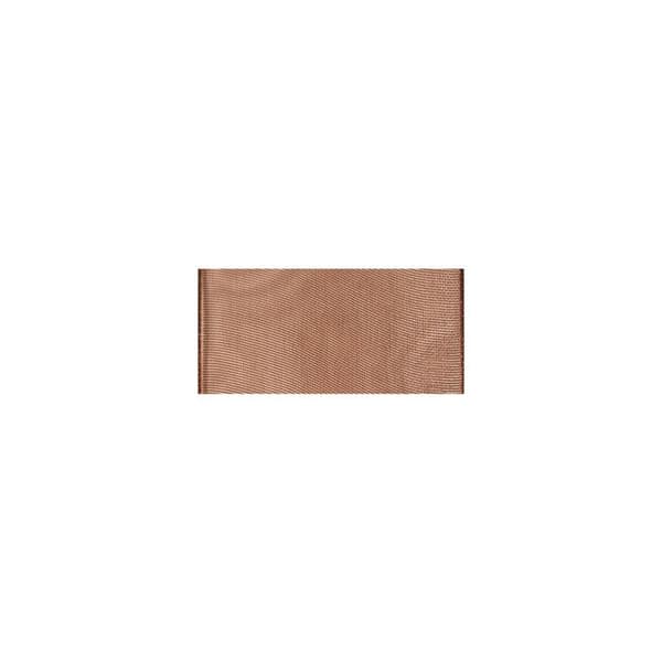 Mörkbrun organdy-band 40 mm per meter