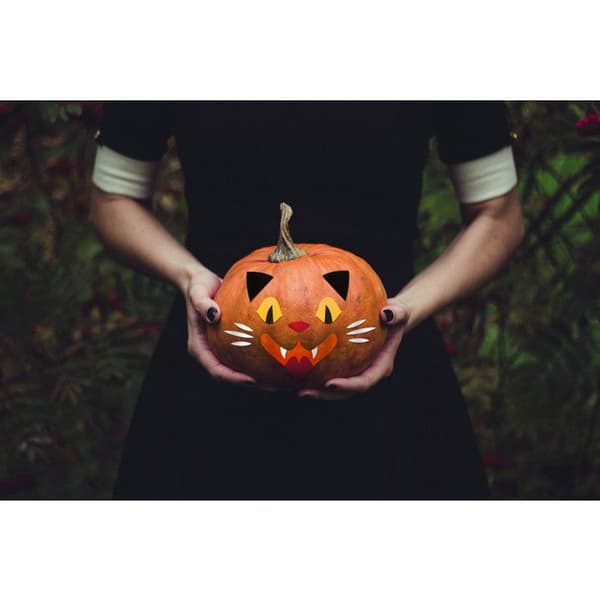 Dekorera en Halloween-formad pumpa i skum 39 delar