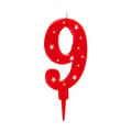 Pikkukuva 2 / 2: Kynttilä Syntymäpäivä Numerot 9 (12 osaa)