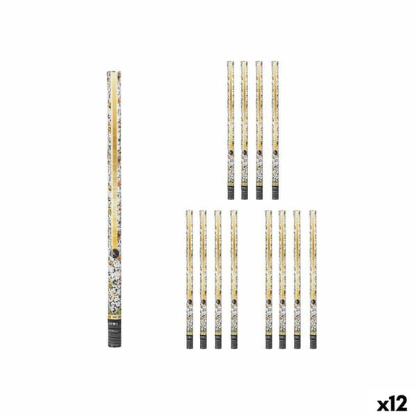 Konfetti kanon 9901-100 Multifarvet Papir Pap Plastik 5 x 99 x 5 cm (12 enheder)