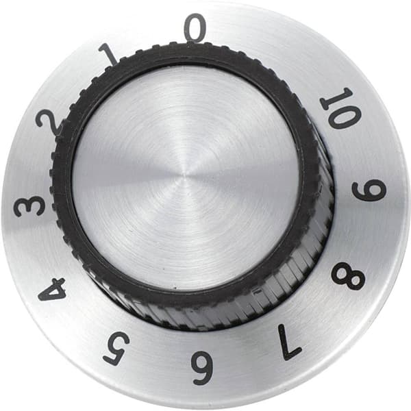 TRU COMPONENTS RN-114A Vridknapp med skala Aluminium (Ø x H) 36.8 mm x 14.8 mm 1 st