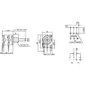 Miniatyrbild 3 av 3: Potentiometer Service RD1602F-20B4-30R6-B250K-602 63256-02400-4009/B250K Roterande potentiometer 1 växel Stereo 0.2 W 2