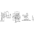 Miniatyrbild 4 av 4: Alpha 63250-01400/A100K APM4A100KM Roterande potentiometer Mono 50 mW 100 kΩ 1 st