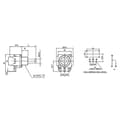 Miniatyrbild 3 av 3: Alpha RD1601F40F430RB25KM RD1601F40F430RB25KM Roterande potentiometer Mono 0.2 W 25 kΩ 1 st
