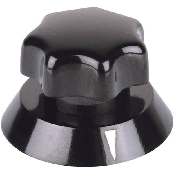 Mentor 320.621 320.621 Vridknapp med pekare Svart (Ø x H) 21 mm x 16 mm 1 st