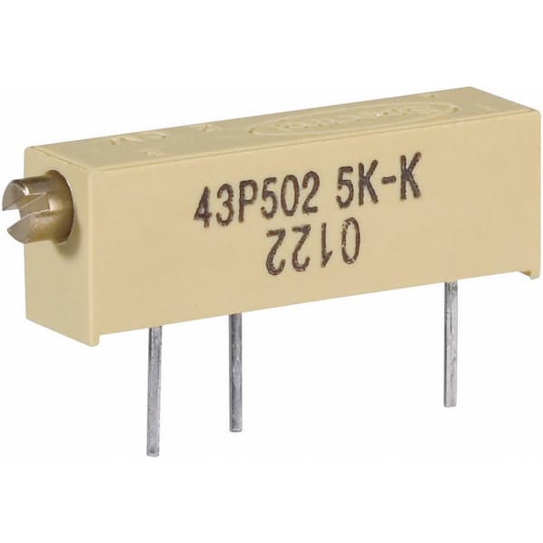 Vishay M43P100KB40 M43P100KB40 Trimmpotentiometer 15-växlar Linjär 0.75 W 10 Ω 5400 ° 1 st