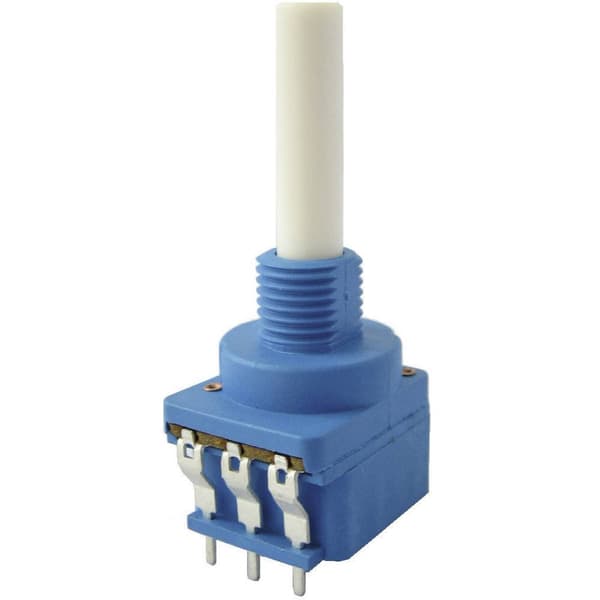 Weltron 002045040444 WSFA202-A2-08-30F1-10K-20%-LIN Roterande potentiometer med vridomkopplare Mono 0.4 W 10 kΩ 1 st