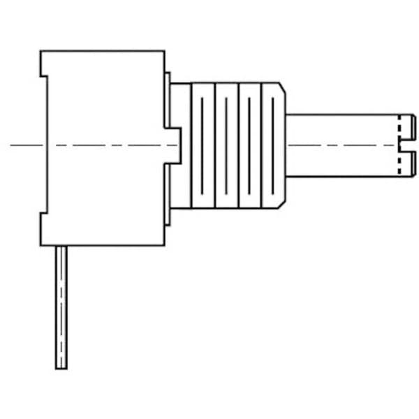 Bourns 3310Y-001-103L 3310Y-001-103L Roterande potentiometer 0.25 W 10 kΩ 1 st