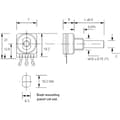 Miniatyrbild 2 av 2: Potentiometer Service 7235 7235 Roterande potentiometer Mono 0.25 W 10 kΩ 1 st
