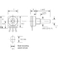 Miniatyrbild 2 av 2: Potentiometer Service 7251 7251 Roterande potentiometer Mono 0.12 W 100 kΩ 1 st