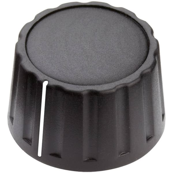 Mentor 4333.6001 4333.6001 Vridknapp med pekare Svart (Ø x H) 28 mm x 17 mm 1 st