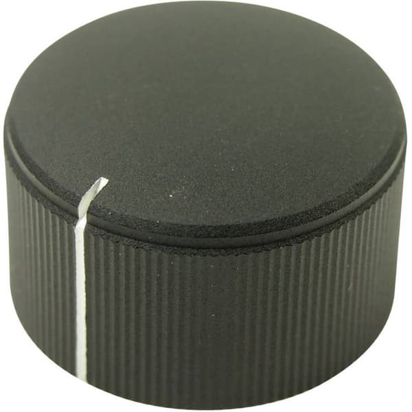 Cliff FC7253 FC7253 Vridknapp Svart (Ø x H) 25 mm x 15 mm 1 st