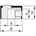 Miniatyrbild 3 av 3: OKW A1412461 A1412461 Vridknapp Aluminium (Ø x H) 12 mm x 7.1 mm 1 st