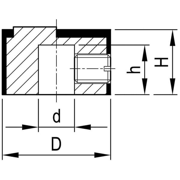 OKW A1412461 A1412461 Vridknapp Aluminium (Ø x H) 12 mm x 7.1 mm 1 st