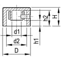Miniatyrbild 2 av 2: OKW A1418461 A1418461 Vridknapp Aluminium (Ø x H) 17.8 mm x 12 mm 1 st