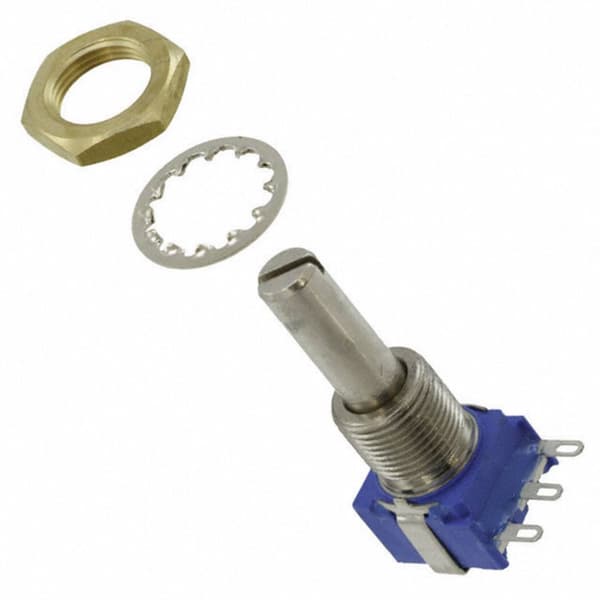 Bourns 53RAA-R25-A15L 53RAA-R25-A15L Roterande potentiometer förseglad Mono 1 W 10 kΩ 1 st