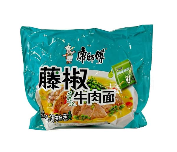 Snabbnudlar Grönt Pepparsmak 100g TJNRM KSF Kina